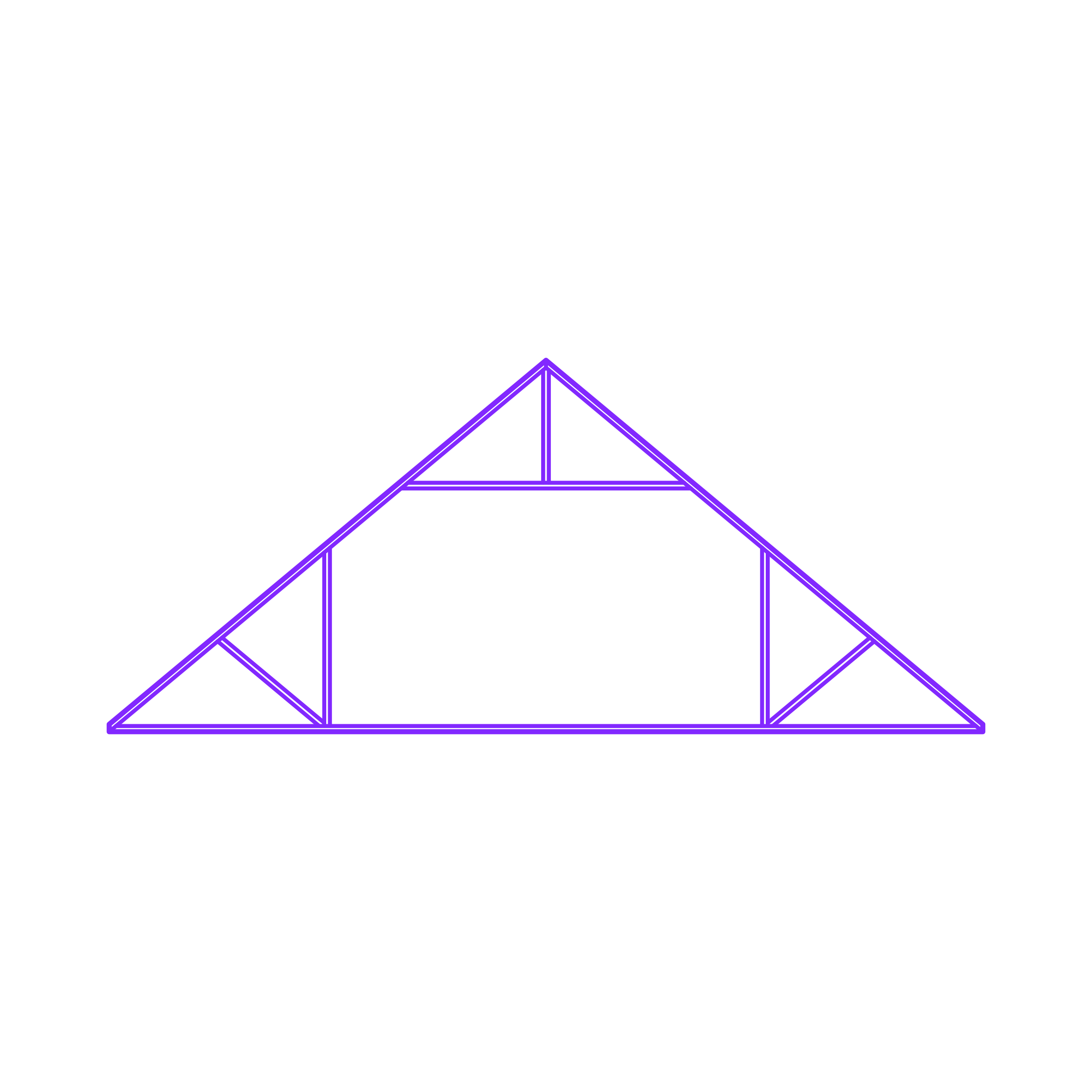 Buildings Trusses Room Attic Angled Outline Icon Svg Set Free Vectors